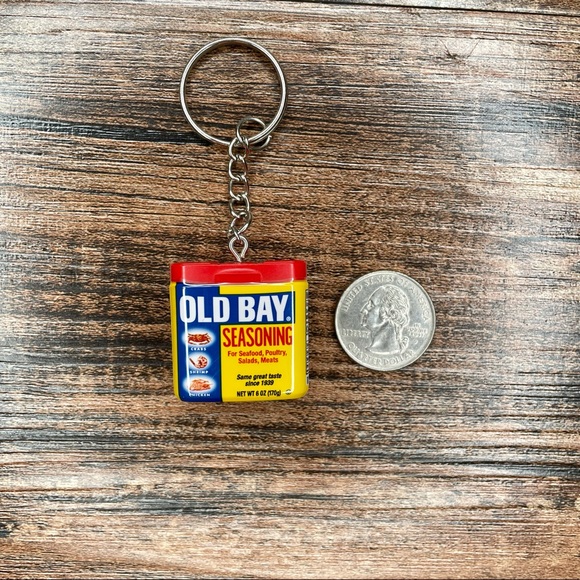 Old Bay Keychain | Handmade | Mini Brands | Quirky | Fun | NWOT - Picture 14 of 15